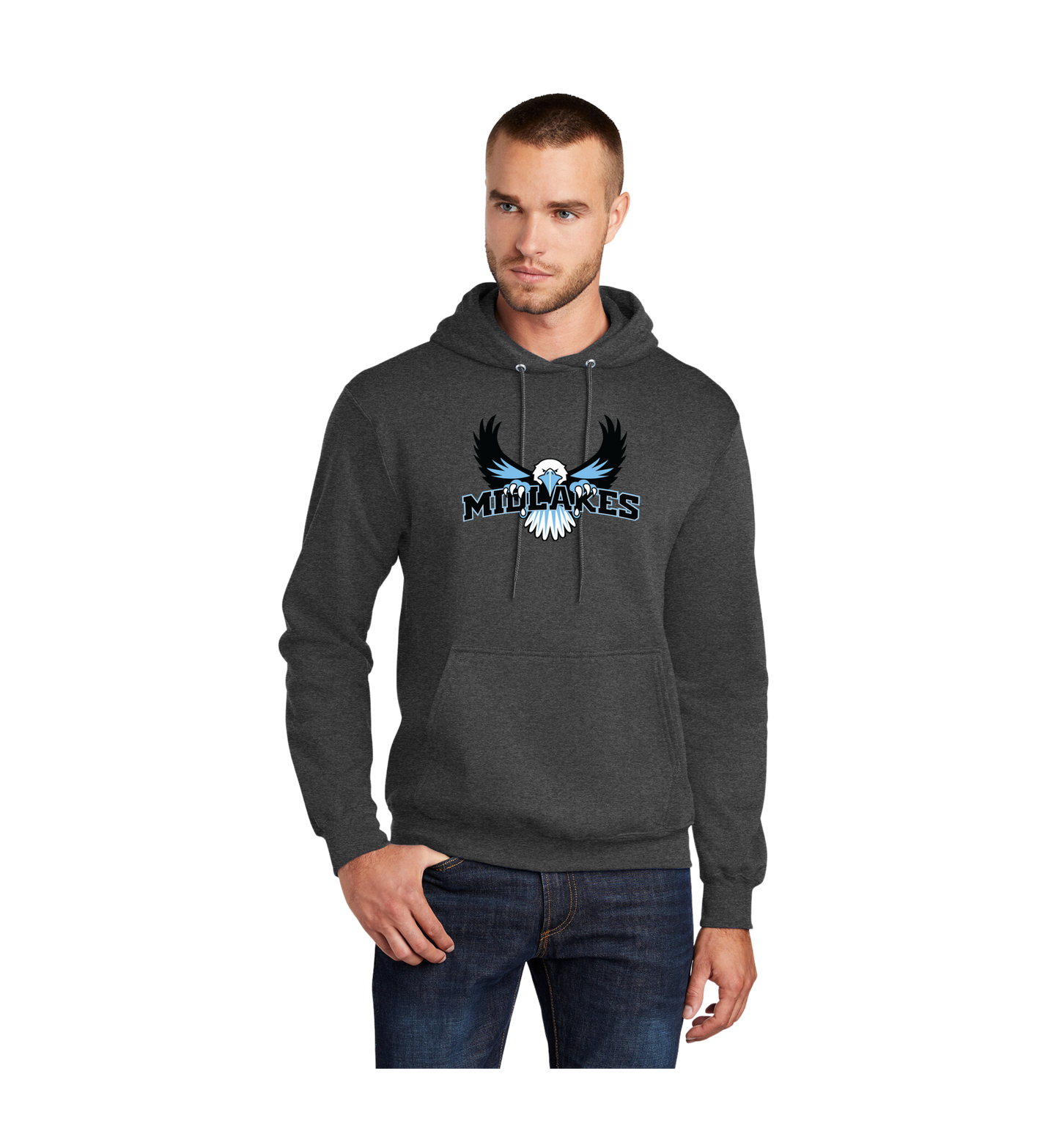 Midlakes Fleece Pullover Hooded Sweatshirt