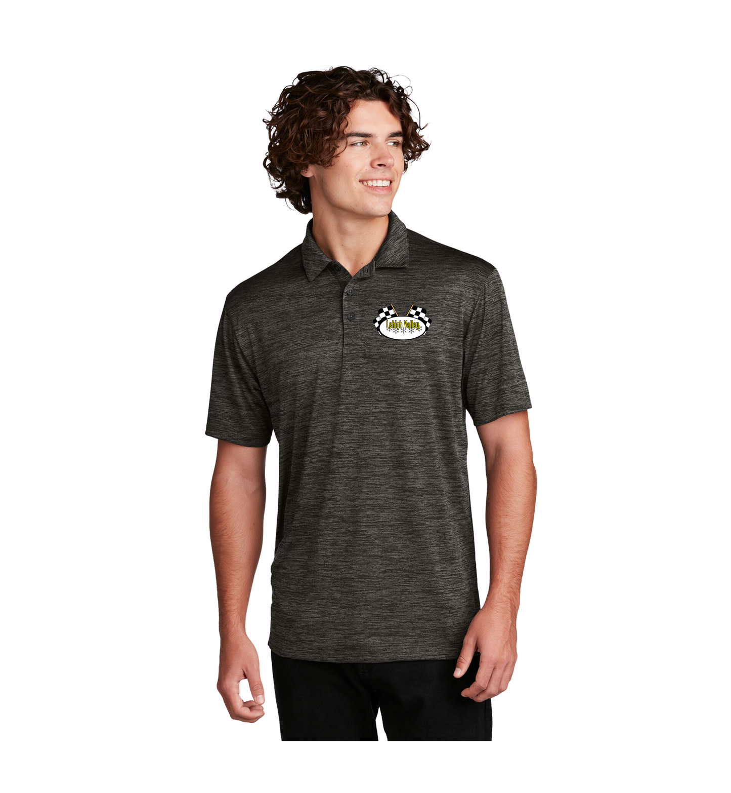 LVSR Sport-Tek® PosiCharge® Electric Heather Polo