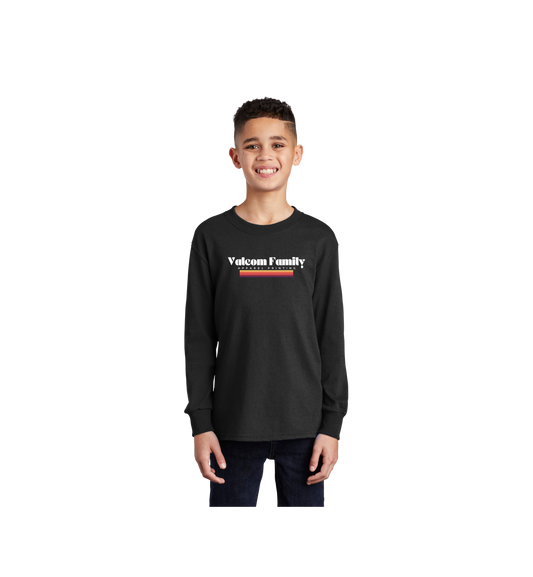 Custom Print Port & Co. Youth Long Sleeve Core Cotton Tee