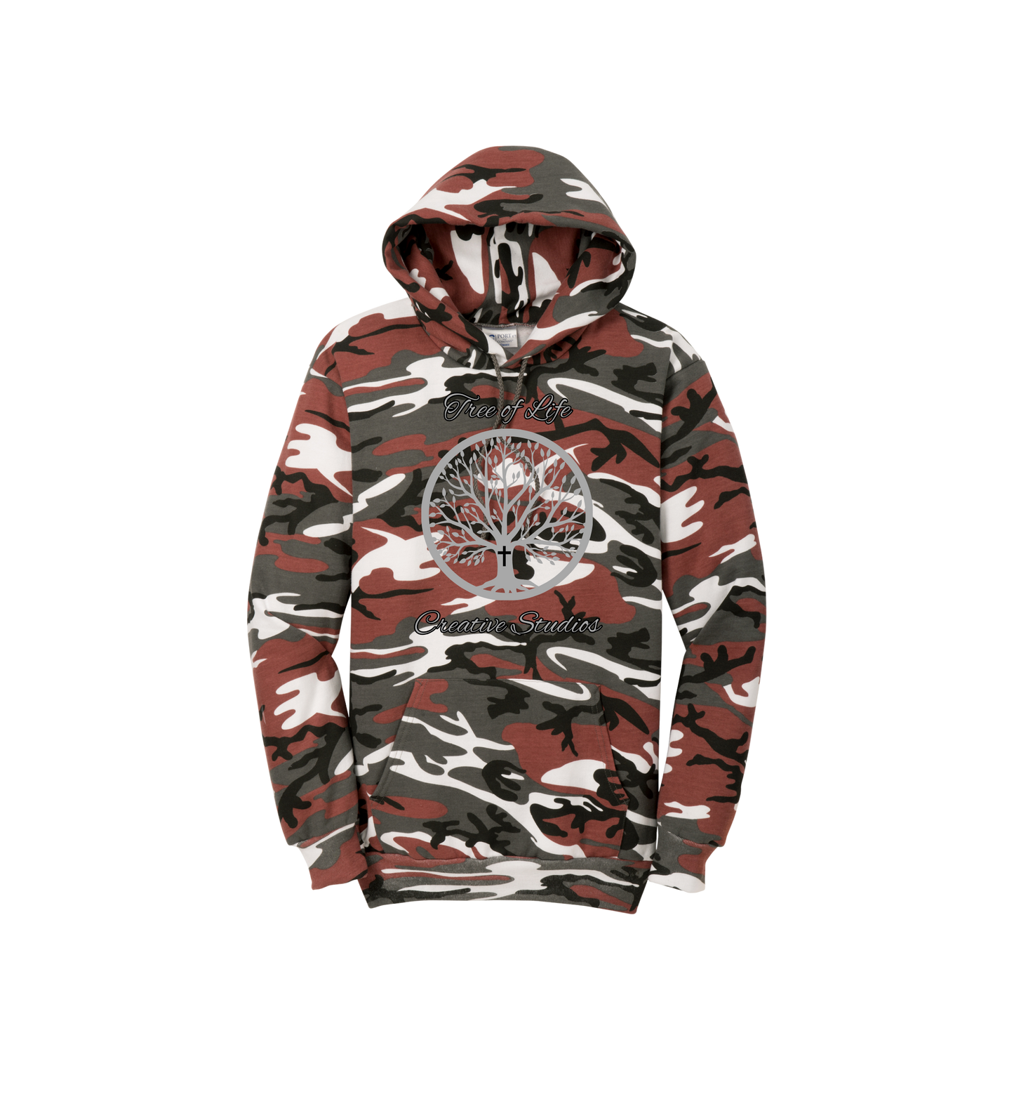 Tree of Life Adult Port & Company® Core Fleece Camo Pullover Hooded Sweatshirt