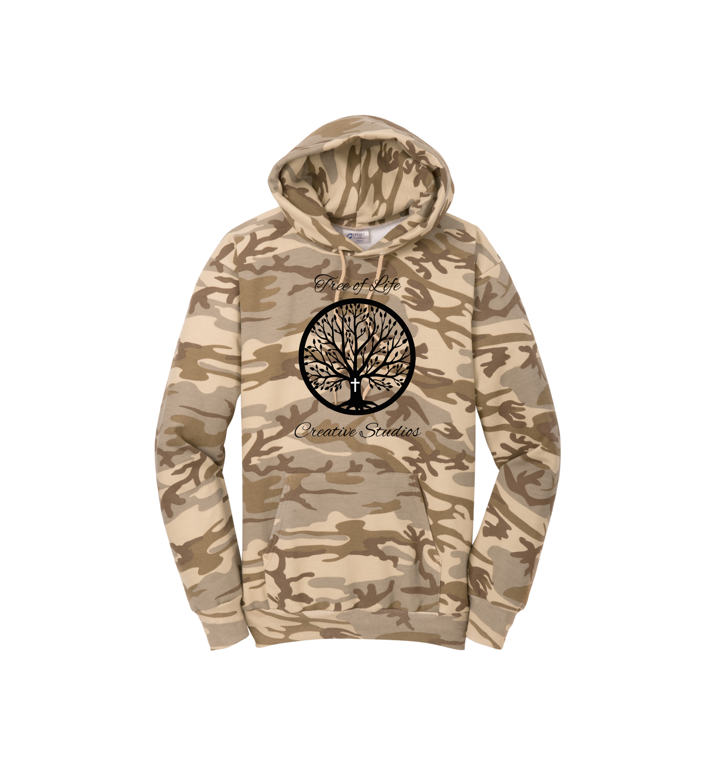 Tree of Life Adult Port & Company® Core Fleece Camo Pullover Hooded Sweatshirt