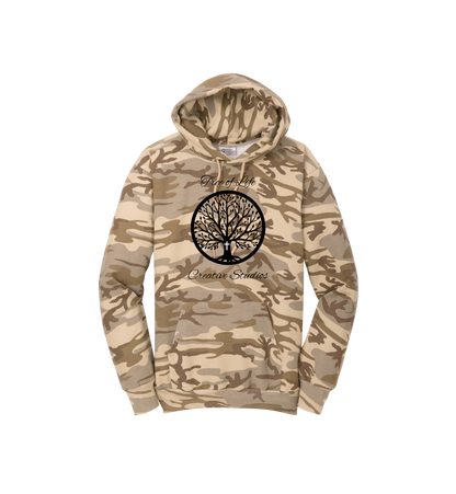 Tree of Life Adult Port & Company® Core Fleece Camo Pullover Hooded Sweatshirt