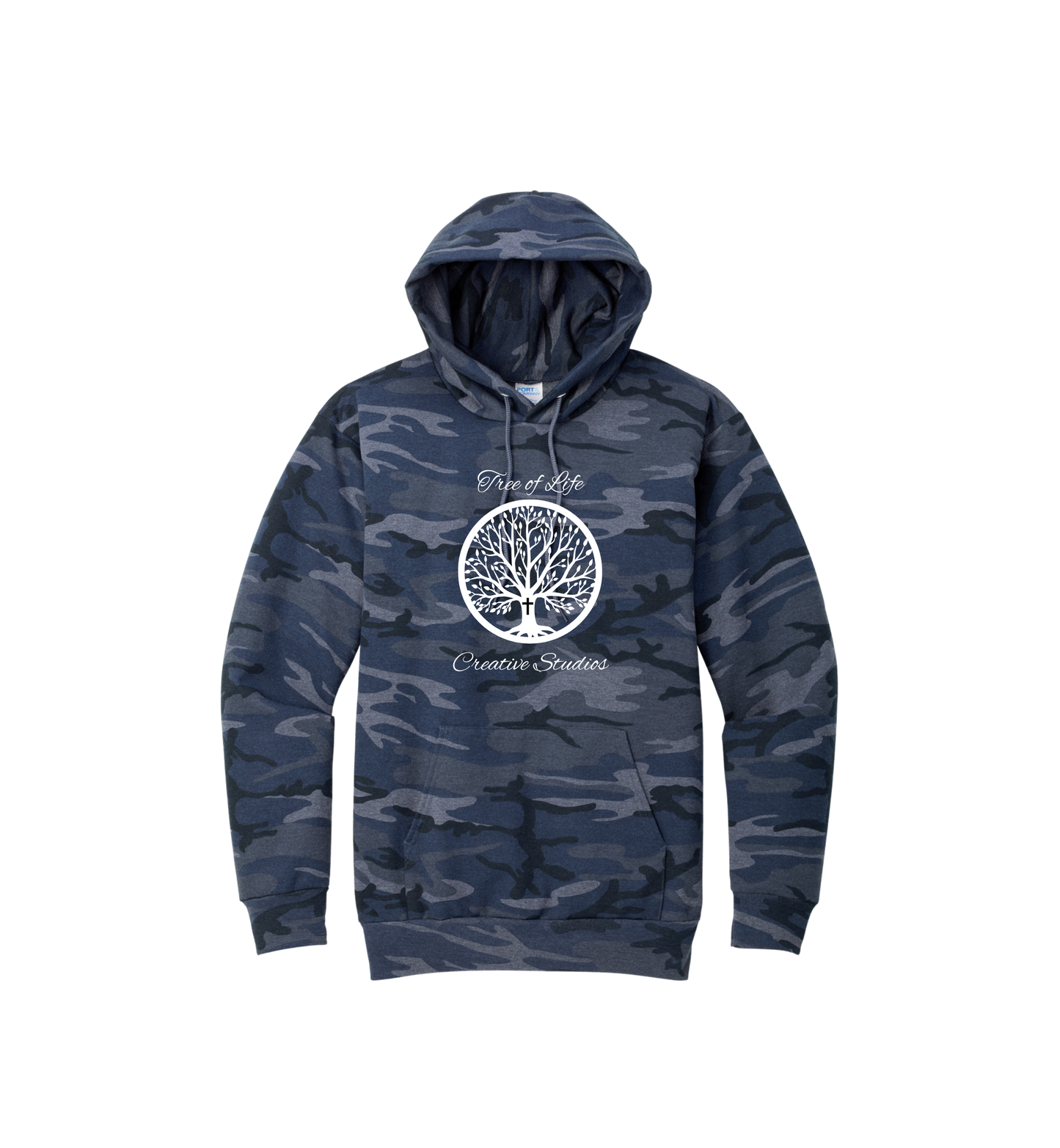 Tree of Life Adult Port & Company® Core Fleece Camo Pullover Hooded Sweatshirt