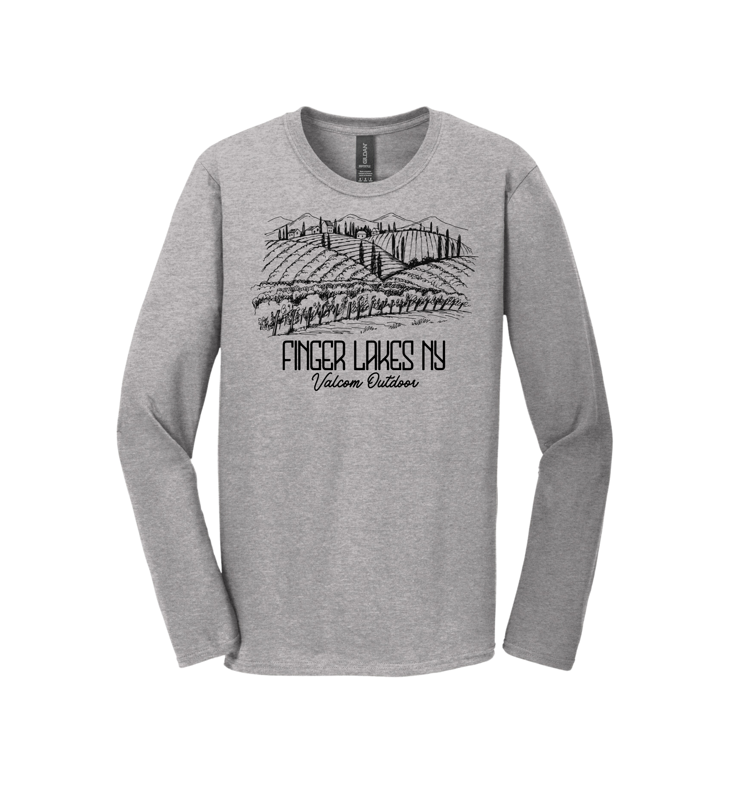 Valcom Outdoor Finger Lakes Grape Farm Long Sleeve Tee